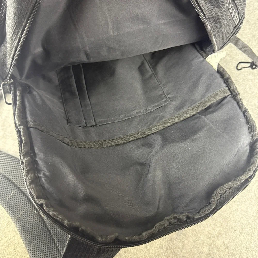 Nike Black Mesh Swoosh Logo Backpack School Gym Bag RN56323